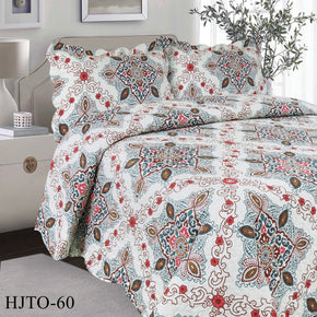 Bed Linen BEDSPREAD Luxury Flat Quilt Set Double 3 Piece HLTO-60 (2061814169689)