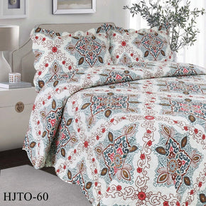 Bed Linen BEDSPREAD Luxury Flat Quilt Set Queen 3 Piece HLTO-60 (2061710360665)