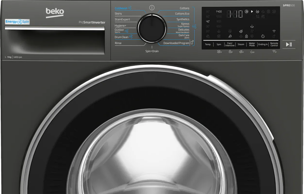 Beko Appliances BEKO BAW208 9kg Front Loader Washing Machine in Twilight Grey