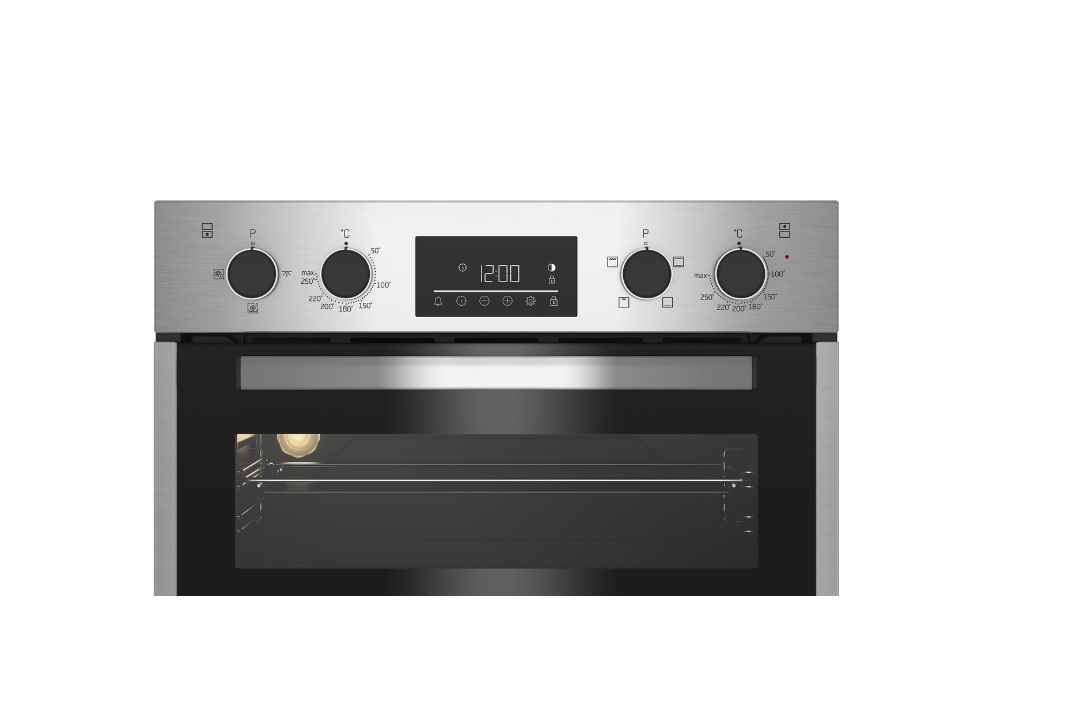 Beko Beko 60cm Built-In Double Oven Inox BBDF26300X (7049718267993)