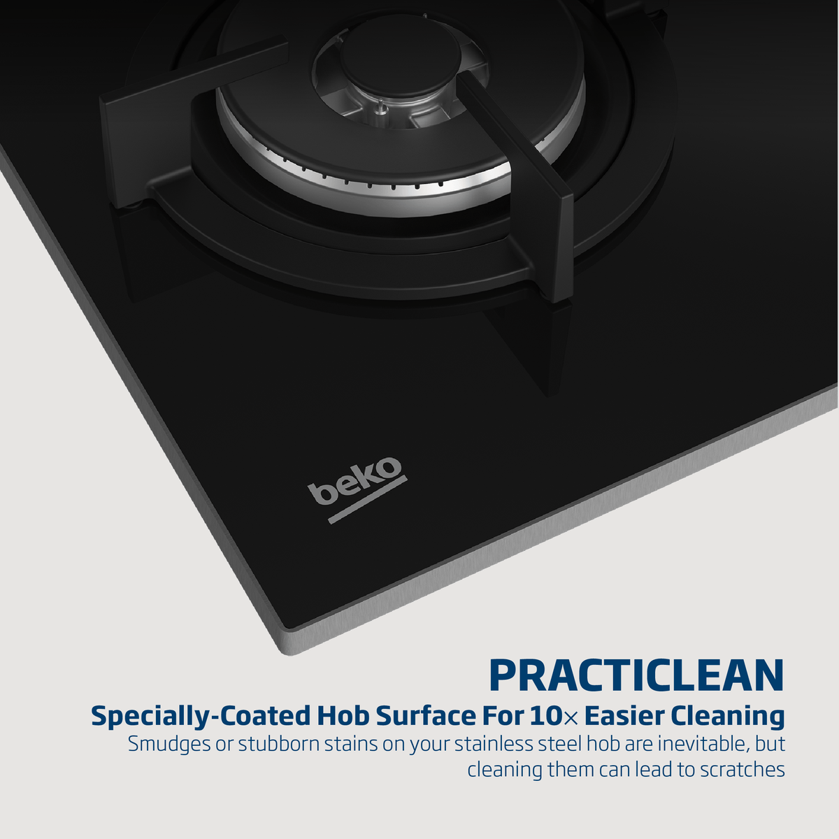 Beko Gas Hob Beko 65cm Black Gas on Glass Hob MACM11B