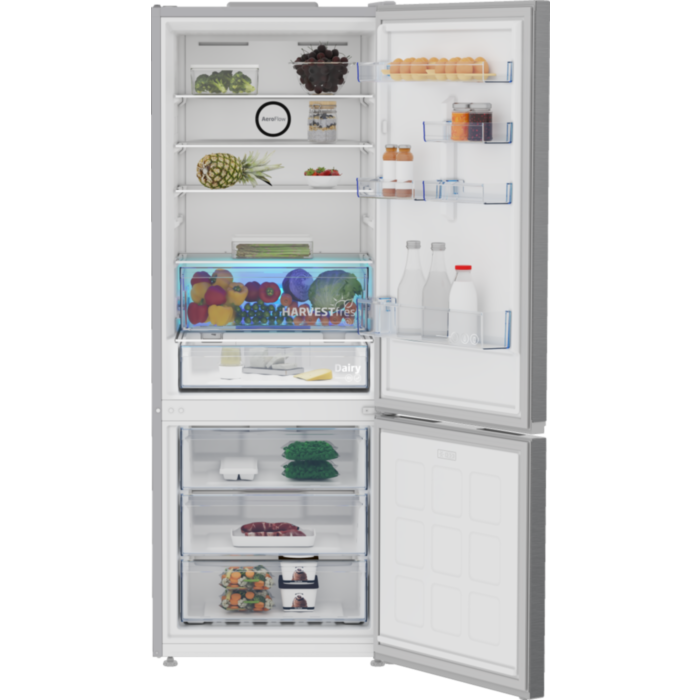 Beko Refrigerators Beko 490L Silver Fridge Freezer Frost Free B5RCNE565HXP