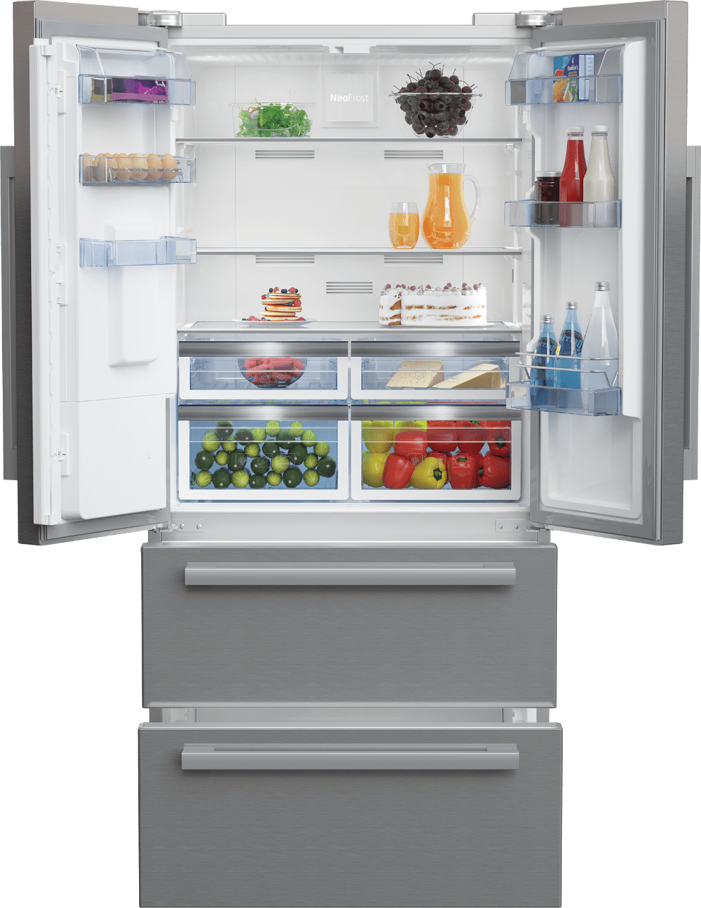 Beko Side by side fridge Beko 605L Side By Side Fridge GNE60532DX (7049000747097)