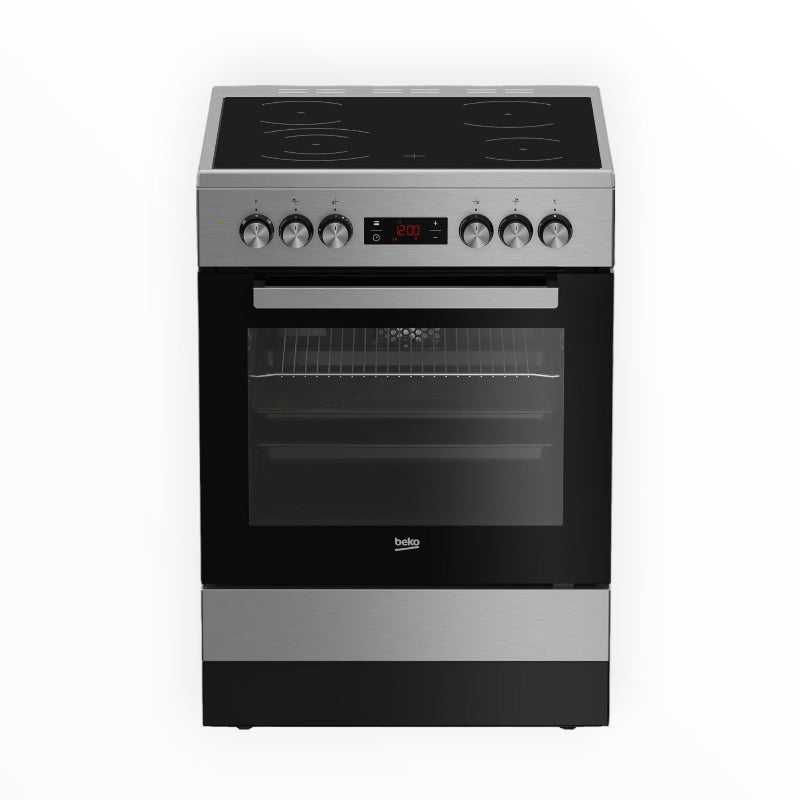 Beko STOVE Beko 60cm Stainless Steel Multifunction Stove FSE87310GX