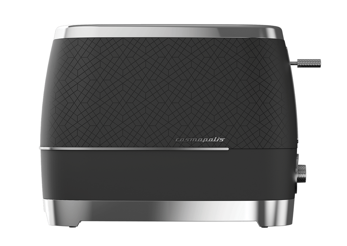 Beko Toaster Beko Cosmopolis 2 Slice Toaster Black/Chrome TAM8202B (7825015504985)