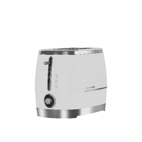 Beko Toaster Beko Cosmopolis 2 Slice Toaster Off White/Chrome TAM8202CR (7825016389721)