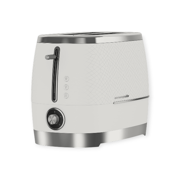 Beko Toaster Beko Cosmopolis 2 Slice Toaster Off White/Chrome TAM8202CR (7825016389721)