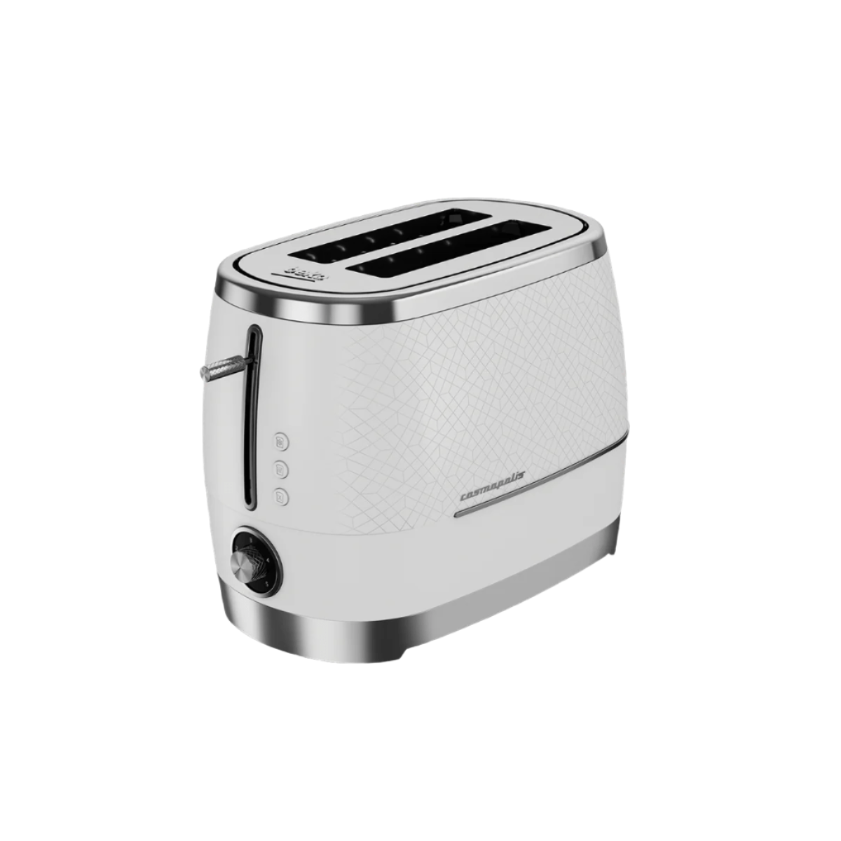 Beko Toaster Beko Cosmopolis 2 Slice Toaster Off White/Chrome TAM8202CR (7825016389721)