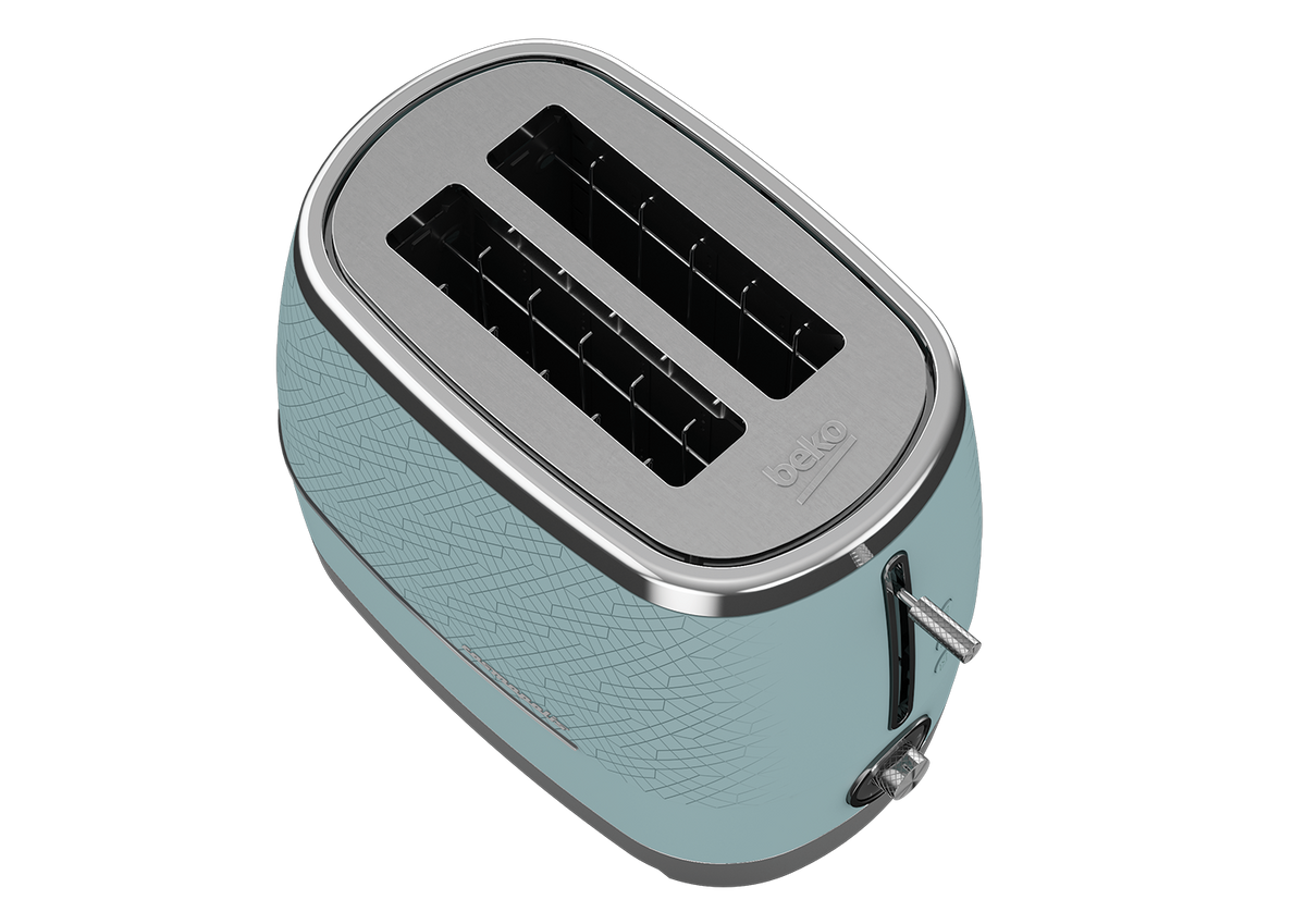 Beko Toaster Beko Cosmopolis 2 Slice Toaster Teal TAM8202T