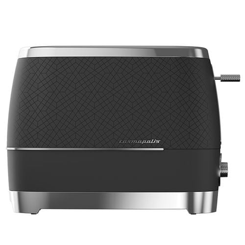 Beko TOASTER & KETTLE Beko Cosmopolis Dome Kettle & 2 Slice Toaster Set Black/Chrome (7825017897049)