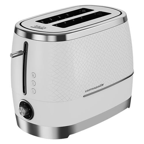 Beko TOASTER & KETTLE Beko Cosmopolis Dome Kettle & 2 Slice Toaster Set Off White/Chrome