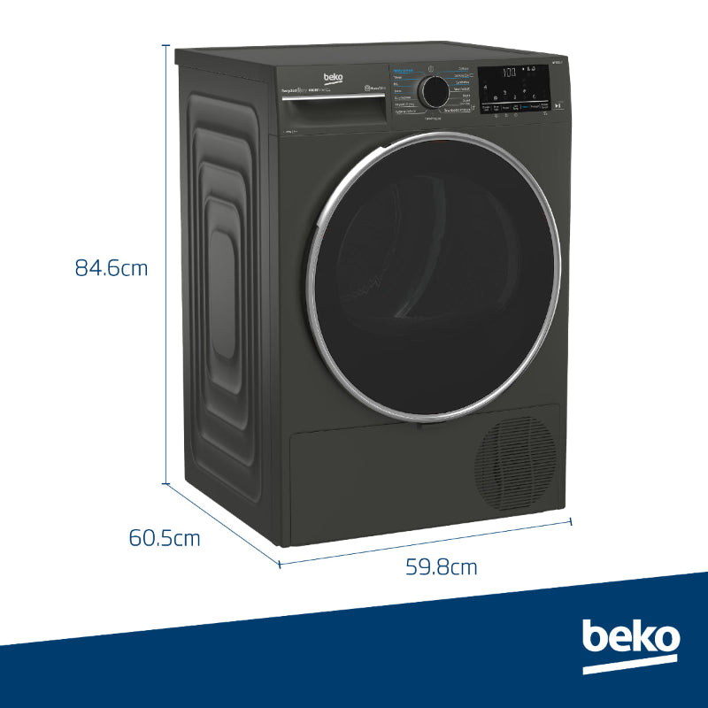 Beko Tumble Dryer Beko 10KG Black Heat Pump Tumble Dryer - B5T44133W
