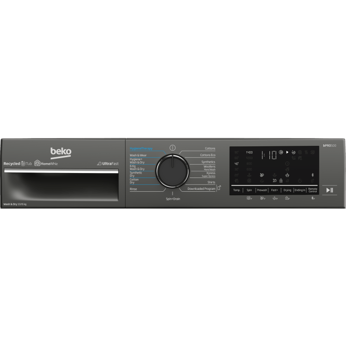 Beko washer dryer combo Beko 10/6 kg Twilight Grey Washer Dryer  BWD200 (7513463455833)