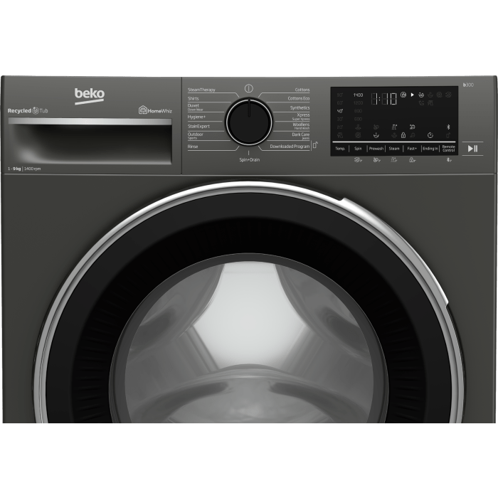 Beko Washing Machine Beko 9kg Grey Front Loader Washing Machine - BAW202 (7514539163737)