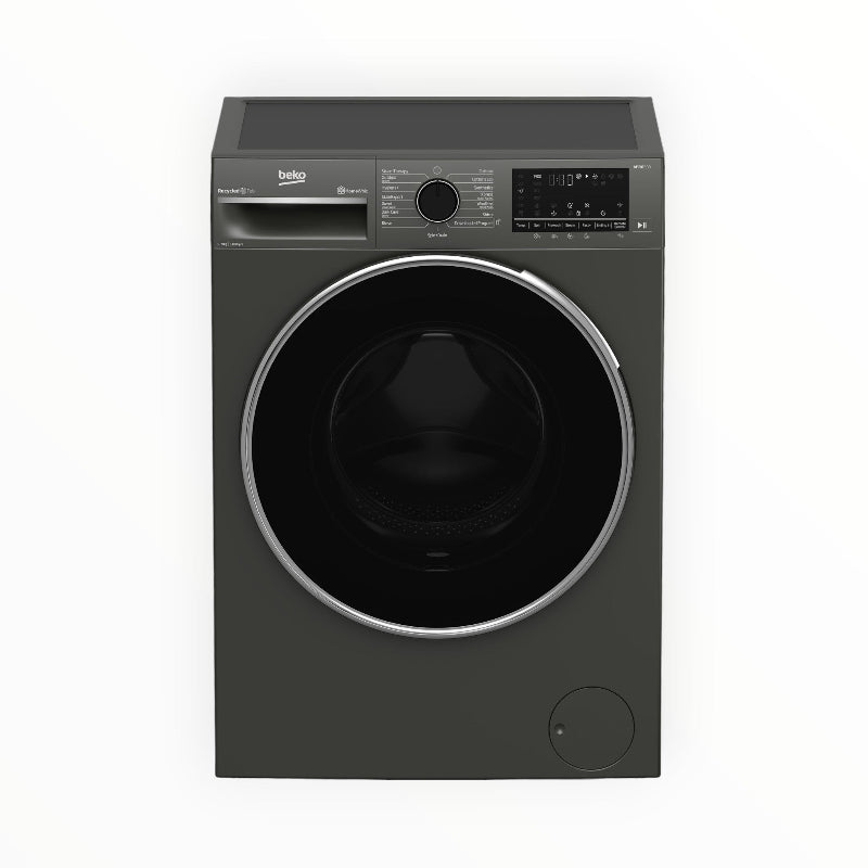 BEKO Washing Machine Beko 9kg Metallic Front Loader Washing Machine BAW204