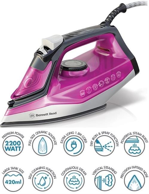 BENNETT READ IRON Bennett Read 2200W Powerglide Steam Iron HIR205 (2061678542937)