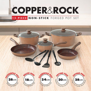 BENNETT READ POTS Bennett Read 12 Piece Copper and Rock Set KSC362 (7787361402969)