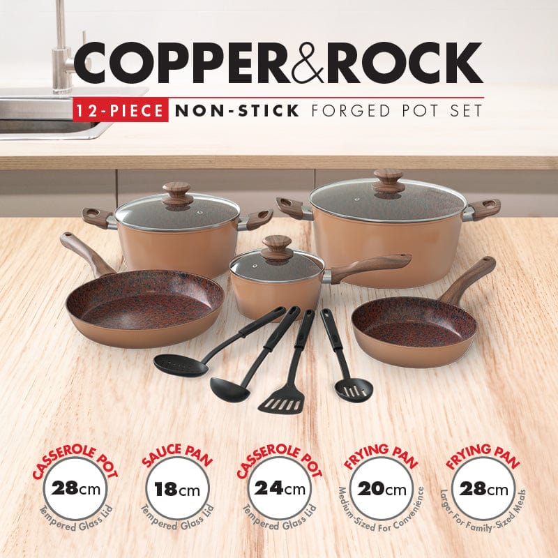 BENNETT READ POTS Bennett Read 12 Piece Copper and Rock Set KSC362 (7787361402969)