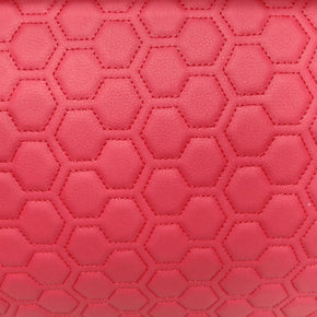 Bently Vinyl Car Fabric Red 140 cm