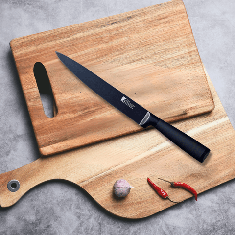 Bergner Knife Bergner Black Blade Stainless Steel Carving Knife BG-8775