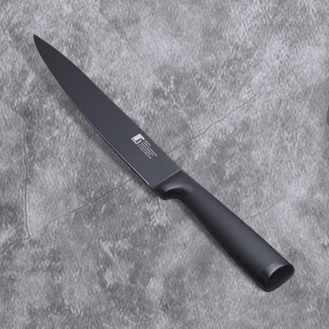 Bergner Knife Bergner Black Blade Stainless Steel Carving Knife BG-8775