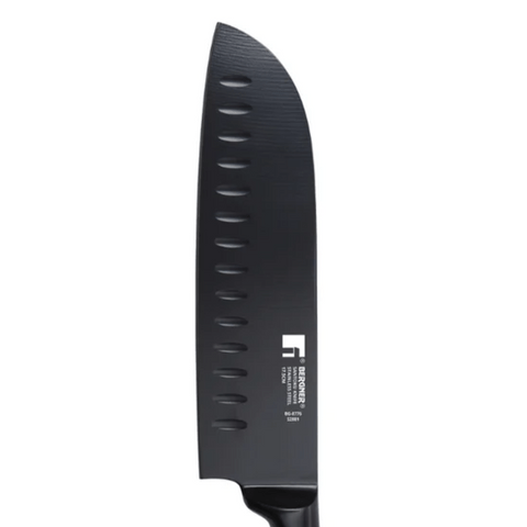 Bergner Knife Bergner Black Blade Stainless Steel Santoku Knife BG-8776 (7751689044057)