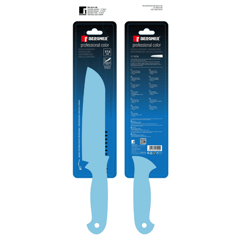Bergner Knife Bergner Santoku Knife 17.5cm BG-39141-BL (7751676133465)