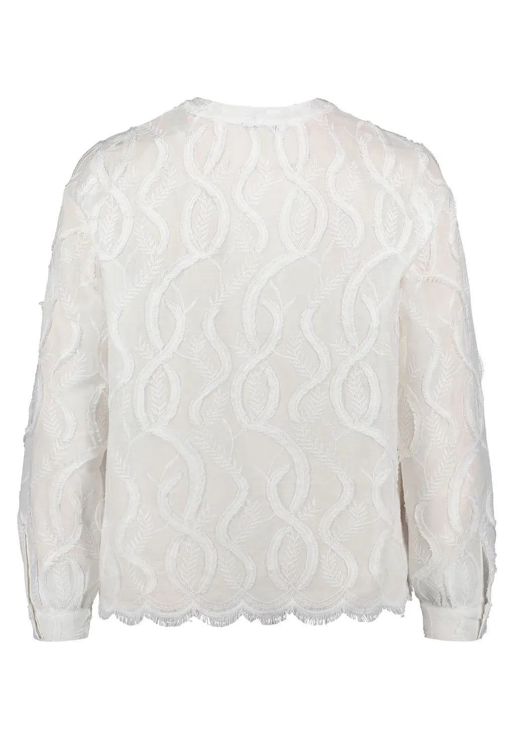Betty Barclay Blouse Betty Barclay Ladies Lace Blouse With Decorative Edges-Offwhite 8035/1922