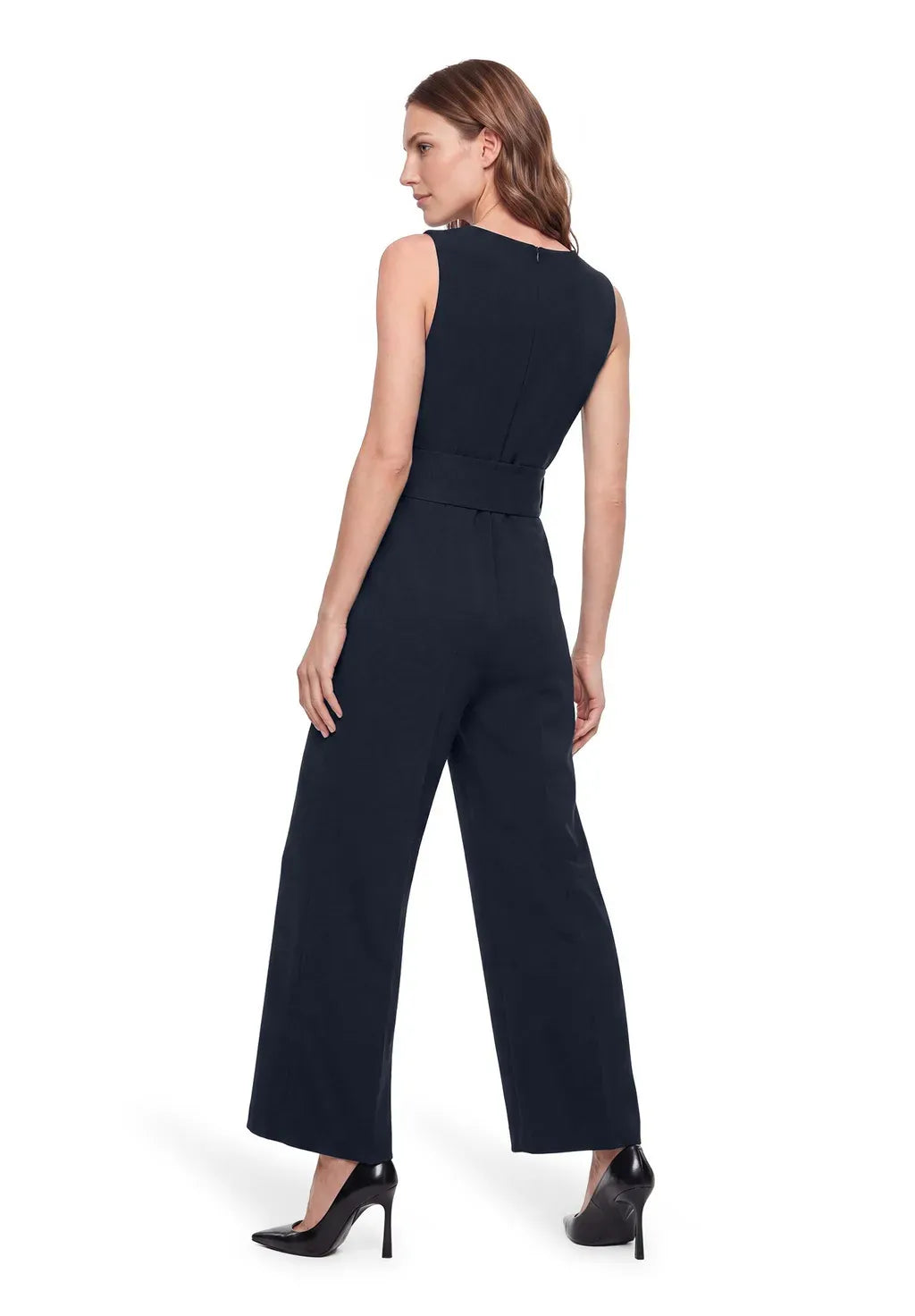 Betty Barclay Clothing Betty Barclay Ladies Jumpsuit Sleeveless 7/8 length-Dark Sky 6005/1080
