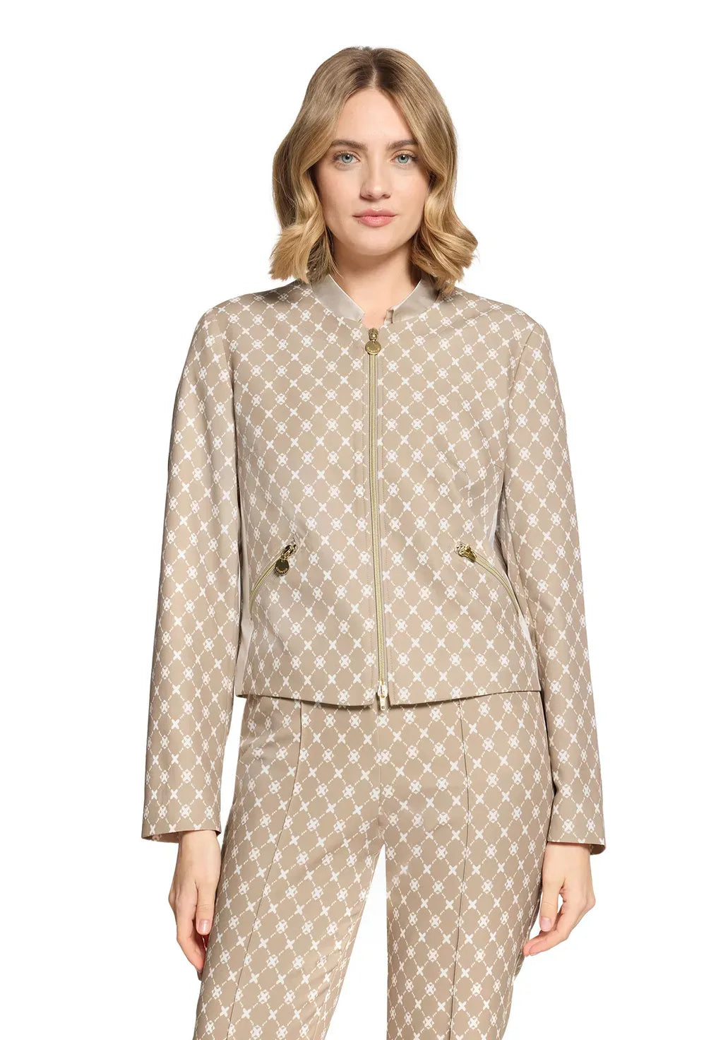 Betty Barclay Jacket Betty Barclay Ladies Long-Sleeved Blazer Jacket-Nature/Cream 4714/1706