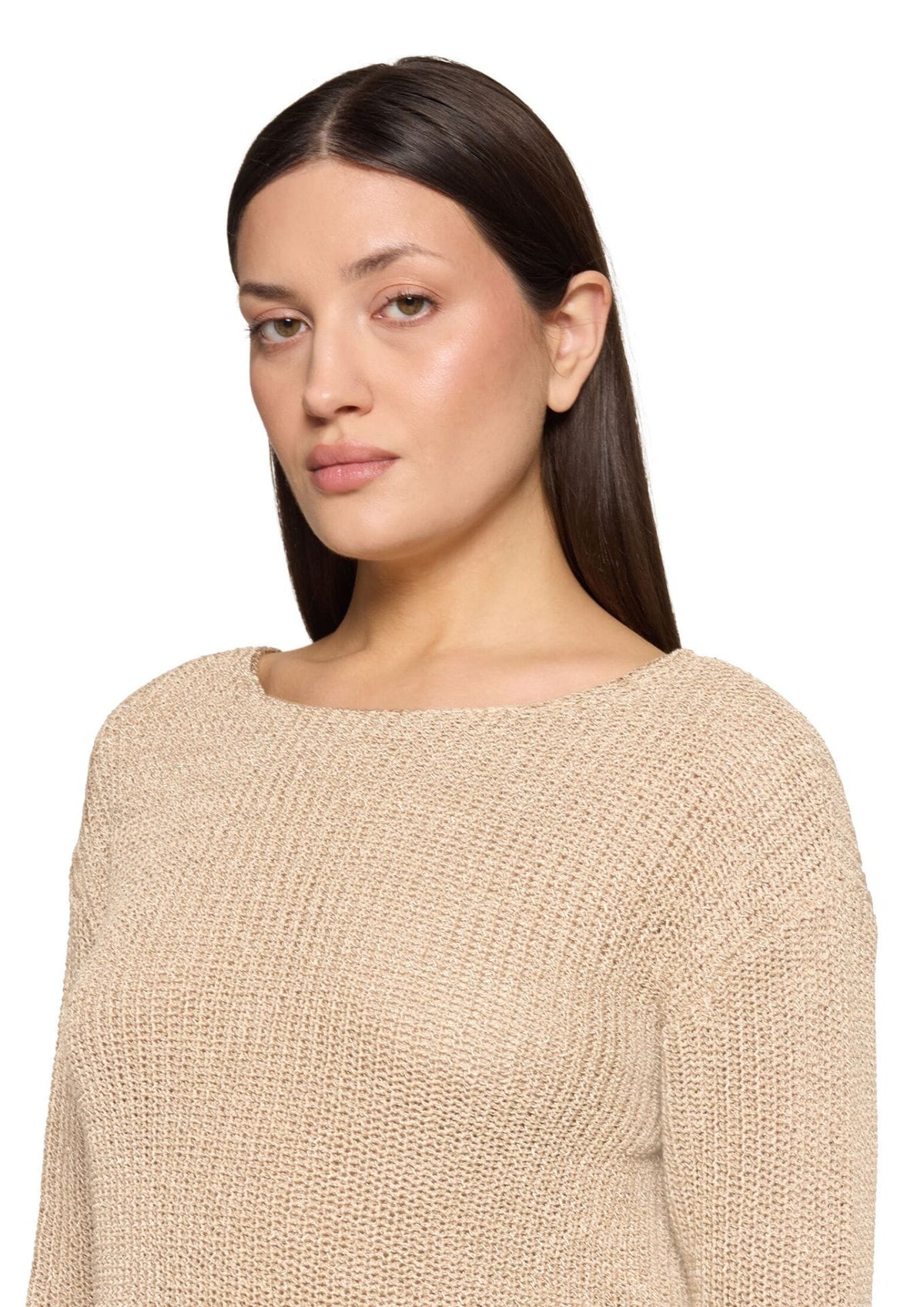 Betty Barclay Sweater Betty Barclay Ladies Knitted Pullover Sweater-Classic Beige 5404/2491