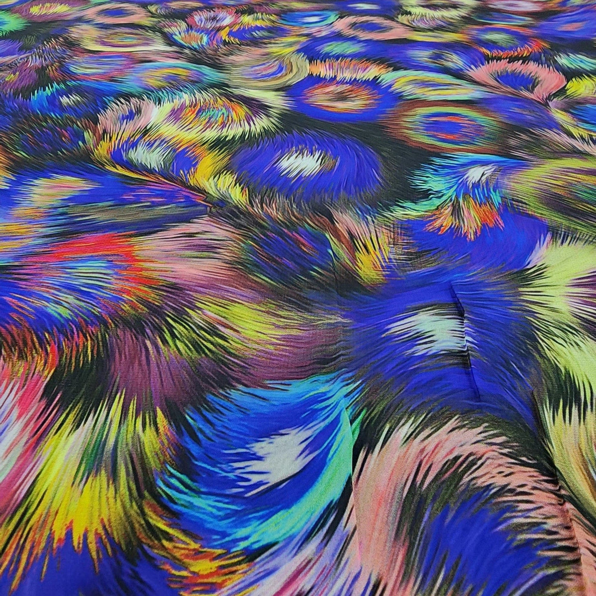 PRINTED CHIFFON Dress Fabrics Printed Peach Chiffon Fabric 150cm (7510767829081)