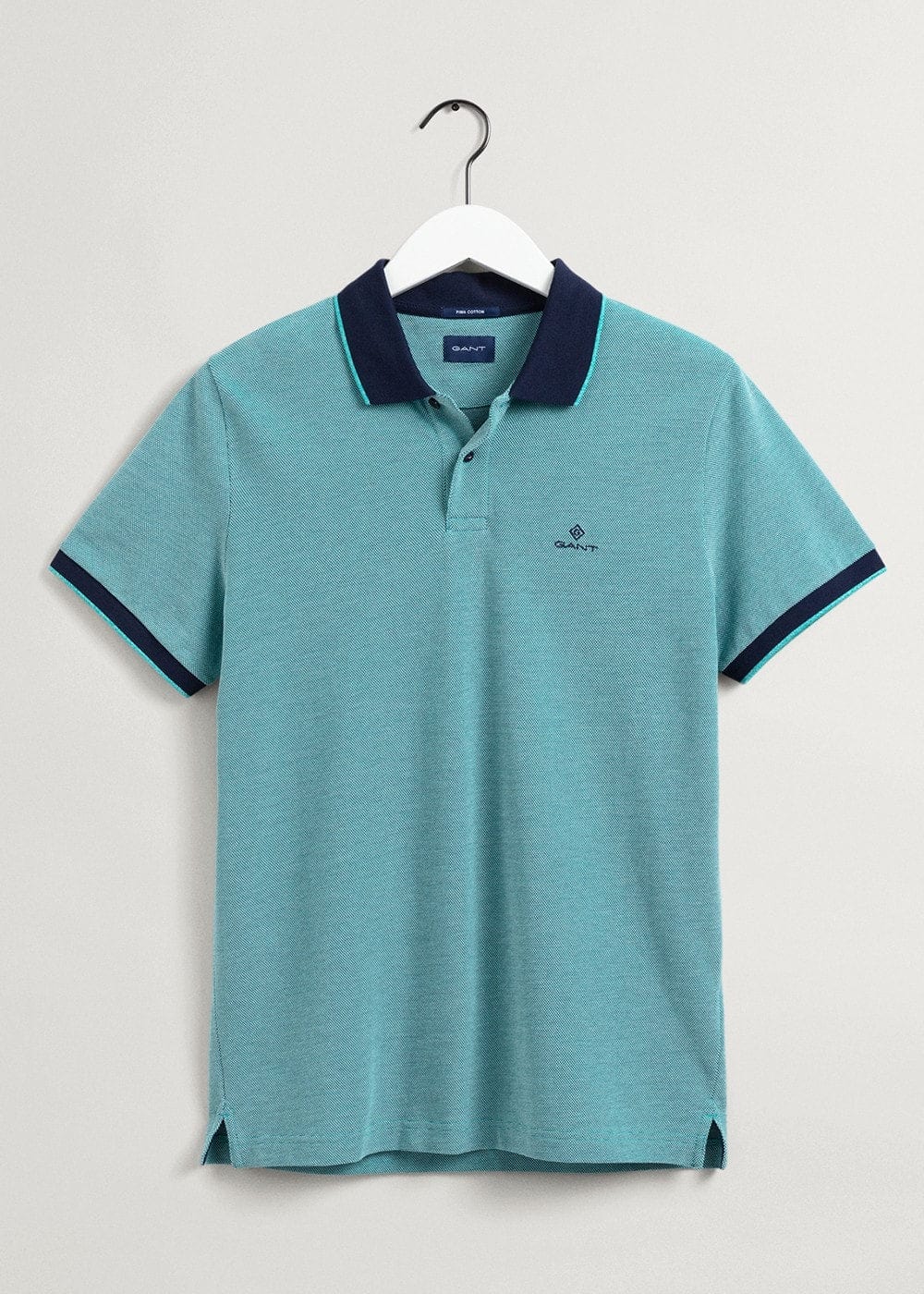 Gant Golf T Shirt Gant Oxford Pique Rugger Deep Turquoise (7138828189785)