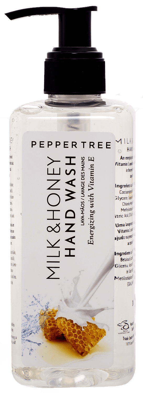 Pepper Tree SOAP DISH Pepper Tree Body Essentials Milk & Honey Hand Wash 300ml (7474127143001)