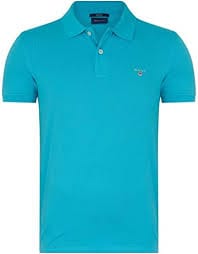 Gant Golf T Shirt S Gant Pique Golfer Turquoise (7133408428121)