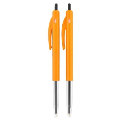 Bic School Stationery BIC Clic Medium Ballpoint Pens Black Pack Of 2 (7376672030809)