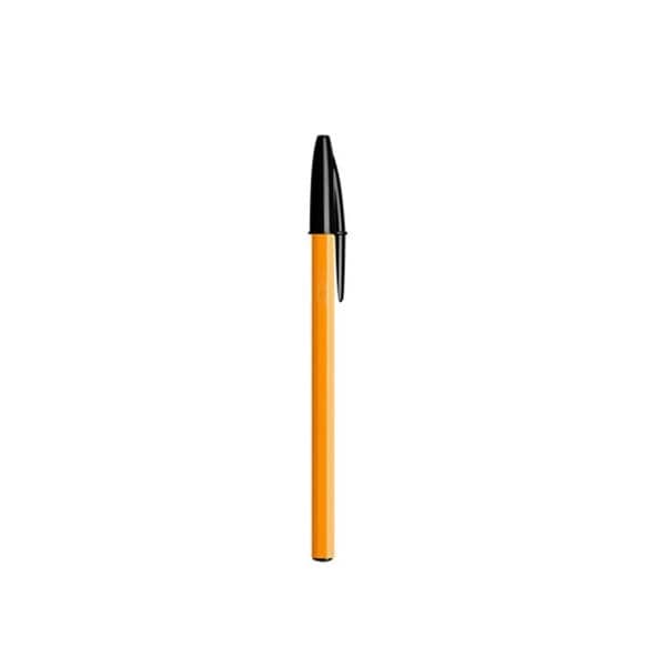 Bic School Stationery BIC Orange Fine Ball Point Pen Black Box of 60 (7468250562649)