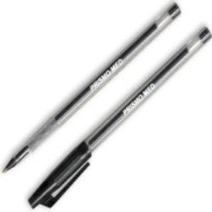 Bic School Stationery BIC Prismo Clear Medium Ball Point Pen Black Box Of 50 (7465457483865)