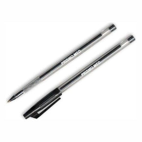 Bic School Stationery BIC Prismo Clear Medium Ball Point Pen Black Box Of 50 (7465457483865)