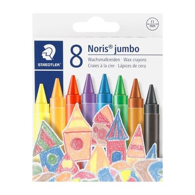 Bic School Stationery Staedtler Wax Crayons Jumbo 8ea 229 NC8 (7397150621785)