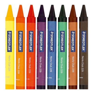 Bic School Stationery Staedtler Wax Crayons Jumbo 8ea 229 NC8 (7397150621785)