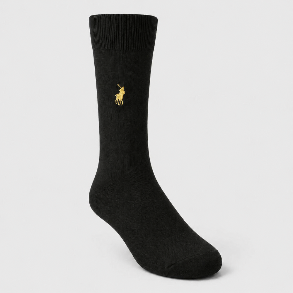 Polo Mulberry Silk Sock Black