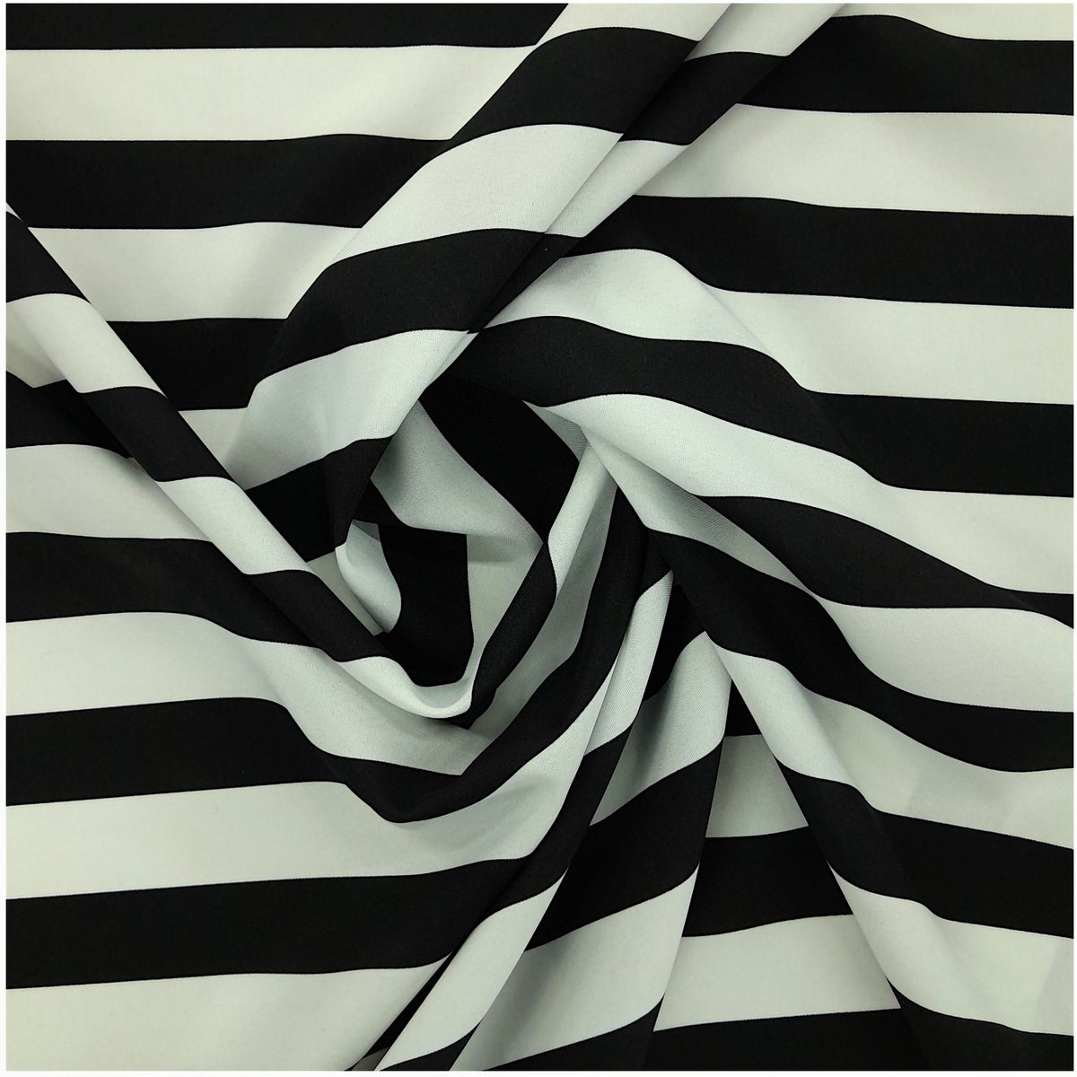 Printed Mini Matt Stripe Black 140 cm