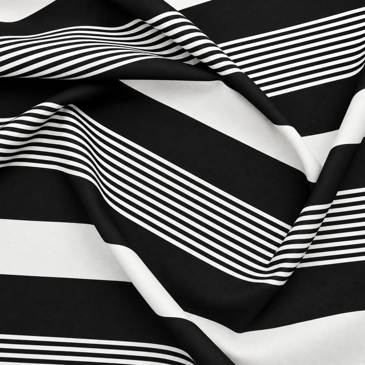 Fabric Printed Waterproof Canvas Outdoor Broad Stripe 150 cm