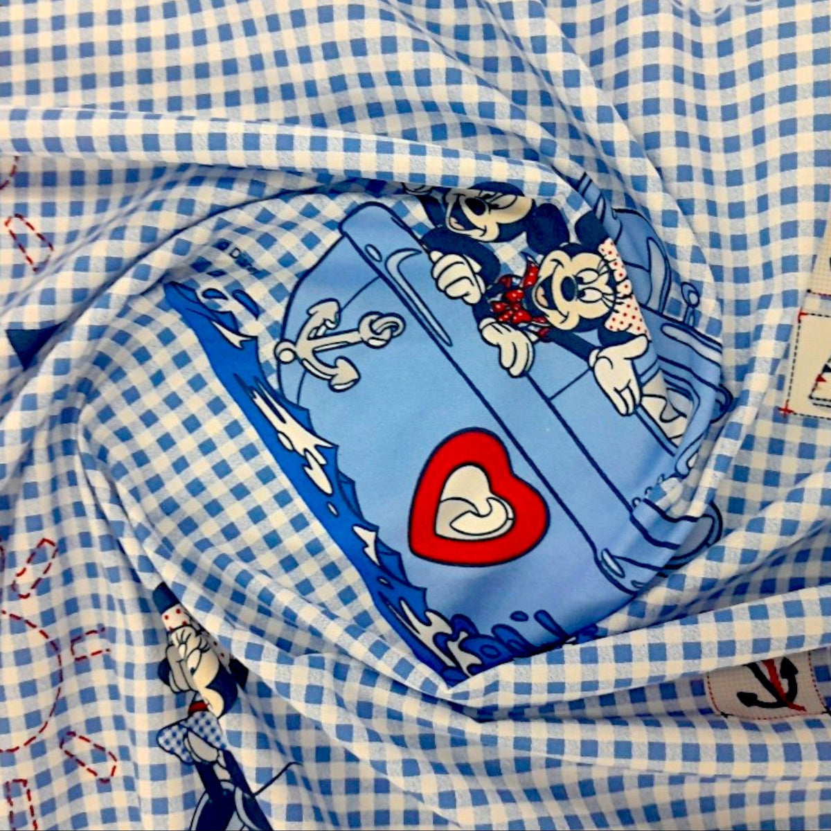 Cotton Kids Fabric Mickey Mouse Print 140 cm.