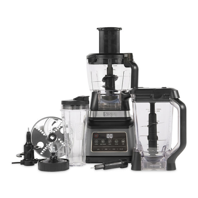 Ninja 3-in-1 Food Processor with Auto-iQ,1200W Black & Silver BN800EU