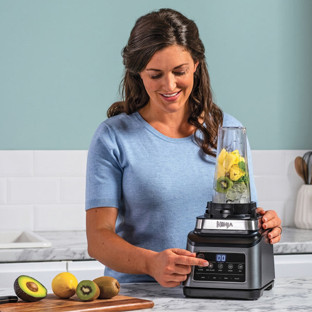 Ninja 3-in-1 Food Processor with Auto-iQ,1200W Black & Silver BN800EU