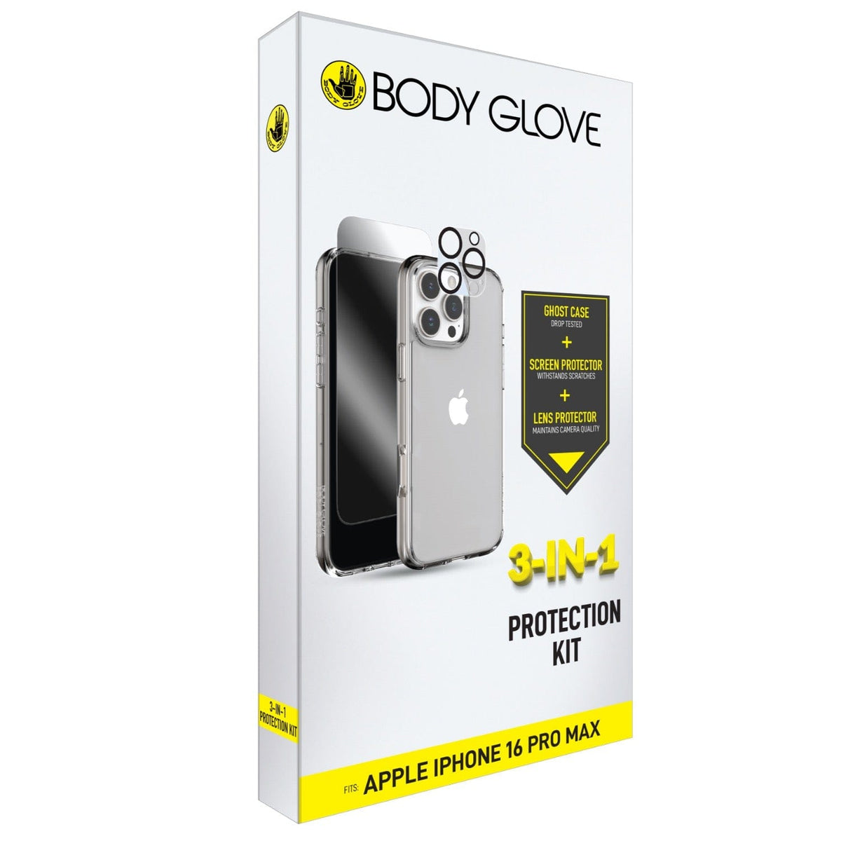 Body Glove Electronics Accessories Body Glove 3-In-1 Protection Bundle – Apple iPhone 16 Pro Max (7805563142233)