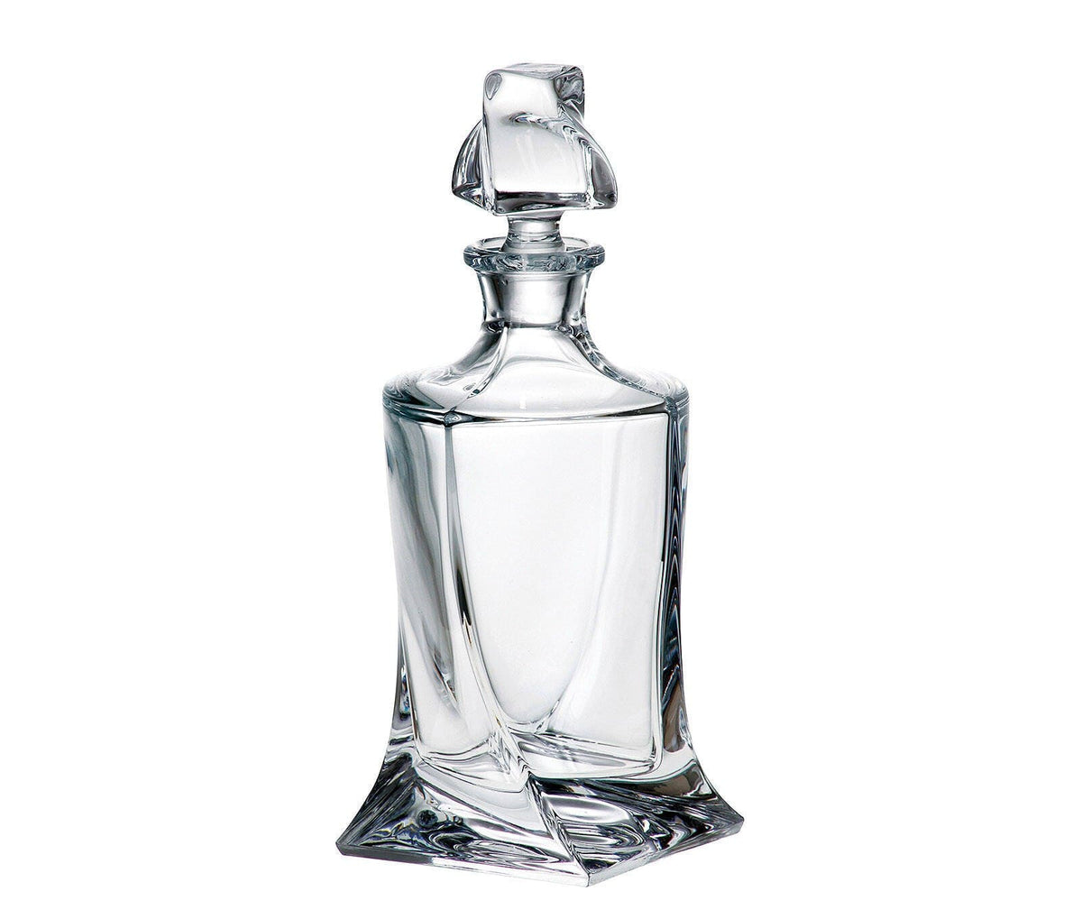 BOHEMIA GLASS Bohemia Crystal Quadro Carafe Decanter 650 ml