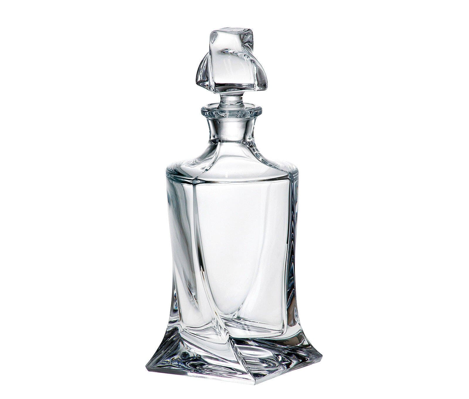 BOHEMIA GLASS Bohemia Crystal Quadro Carafe Decanter 650 ml